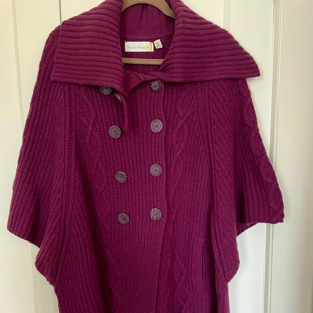 Anthropologie poncho by Charles Robin.